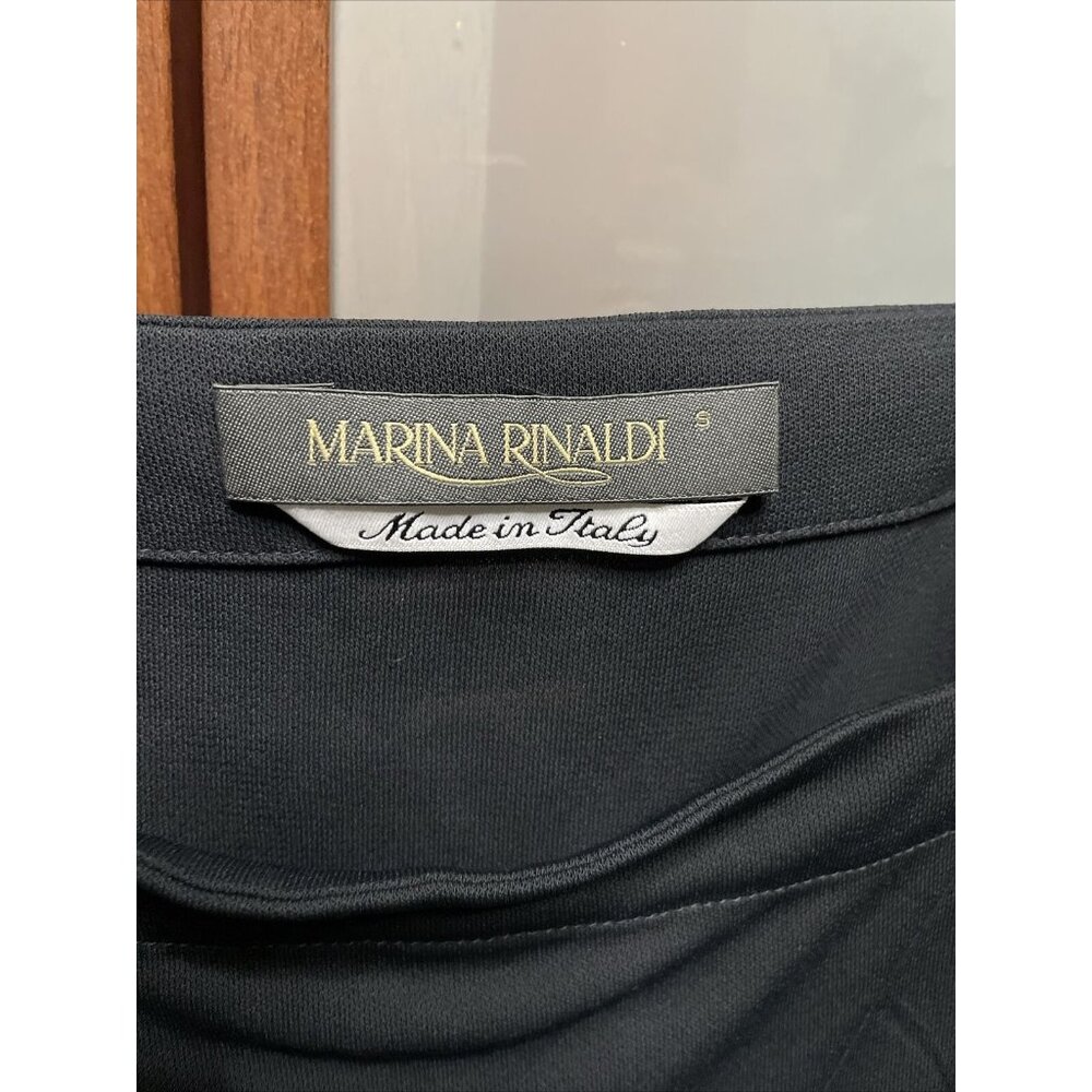 MARINA RINALDI Black Jersey Camisole Tank Top Undergarment Blouse Size Small - Picture 3 of 5